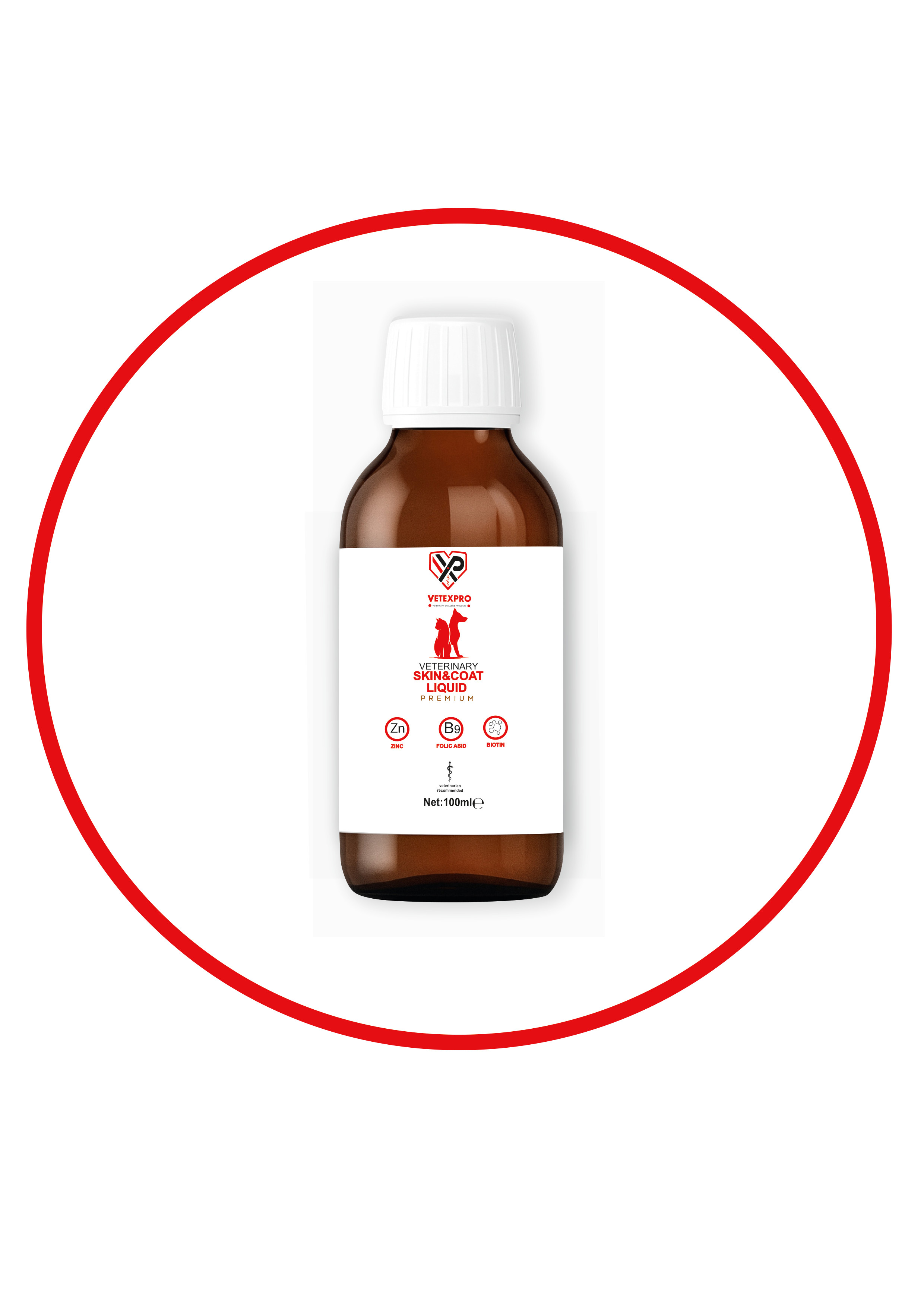VETEXPRO SKIN&COAT LIQUID PREMIUM (KEDİ VE KÖPEK İÇİN TÜY DESTEKLEYİCİ DAMLA)
